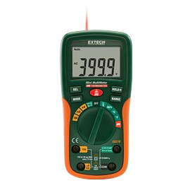 Extech EX230 Advanced Function Mini-Multimeter with IR Thermometer,  -