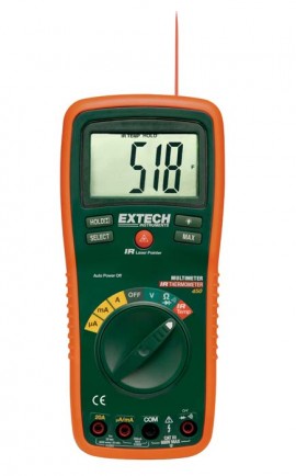 Extech EX450 8 Function Professional MultiMeter + InfraRed Thermometer-