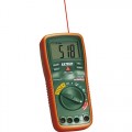Extech EX470 True RMS Multimeter with Thermometer, 20A-