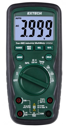 Extech EX5xxA Series Heavy Duty True RMS Multimeter, &amp;plusmn;0.09%, 6000-