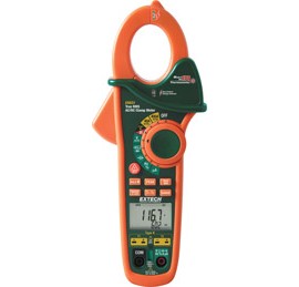 Extech EX623-NIST Dual Input Clamp Meter/NCV/IR Thermometer, 400A AC/DC,-