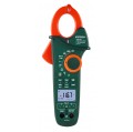 Extech EX623A True RMS AC/DC Clamp Meter with IR thermometer, NCV, 0.01 to 600 A,-