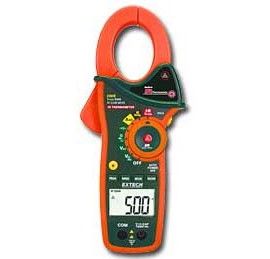 Extech EX820-NIST True RMS Clamp Meter with IR Thermometer, 1000A AC,-