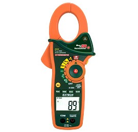 Extech EX840-NIST True RMS Clamp/DMM and IR Thermometer, 1000A AC/DC, with Traceable Certificate-