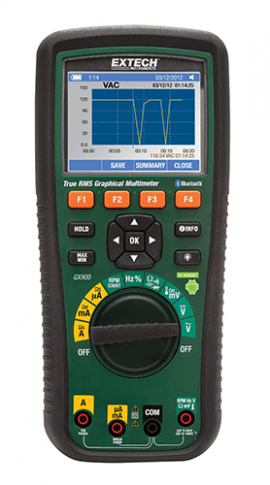 Extech GX900 TRMS Graphical Multimeter/Datalogger with Bluetooth-