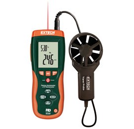 Extech HD300-NISTL CFM/CMM Thermo-Anemometer with IR Thermometer,  -