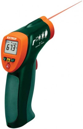 Extech IR400 Infrared (IR) Thermometer, -4 to 630&amp;deg;F, 8:1-