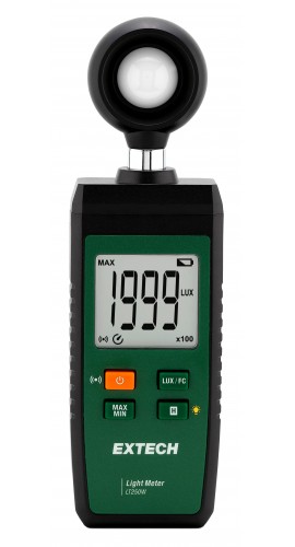Extech LT250W Light Meter, 0 to 10,000 Fc, 0 to 100,000 Lux-