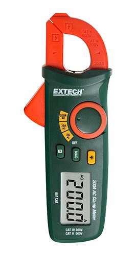 Extech MA130 Mini AC Clamp Meter, 200A-