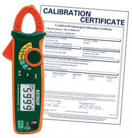 Extech MA63-NIST TRMS AC/DC Clamp Meter and NCV Detector, 60A,  -