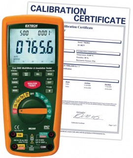Extech MG300-NIST True RMS Wireless Multimeter/Insulation Tester, 4000M&amp;frac12;,  -
