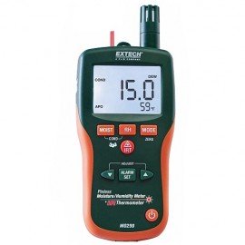 Extech MO295-NIST Pinless Moisture Psychrometer and IR Thermometer,-