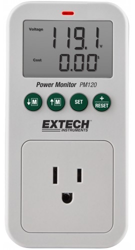 Extech PM120 Outlet Power Monitor-