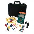 Extech PQ3350-3-NIST 3-Phase Power &amp; Harmonics Analyzer with 24" Flexible Current Clamp Probes,  -