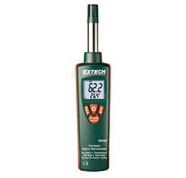 Extech RH490-NIST Hygro-Thermometer with Grains Per Pound Display, with NIST Traceable Certificate-