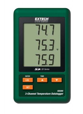 Extech SD200 3-Channel Temperature Data Logger-