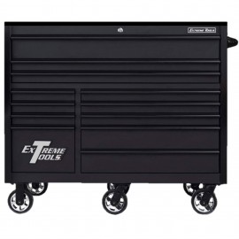 Extreme Tools RX Series Roller Cabinet, 55", matte black/black-
