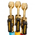 Fieldpiece HR3B Ball Valve Refrigerant Hose Set, 1/4&amp;quot;, 3-pack-