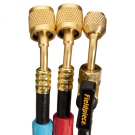 Fieldpiece HR3CM Mini-Split Hose Set Combo with 5/16&amp;quot; low loss and 1/4&amp;quot; ball valve-
