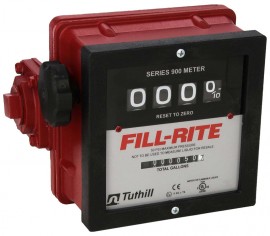 FILL-RITE 901C Mechanical Flow Meter, 6 to 40 GPM, 1" ports-
