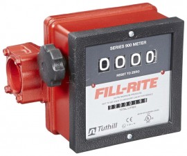 FILL-RITE 901CL Mechanical Flow Meter, 23 to 151 LPM, 1" ports-