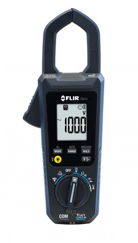 FLIR CM74 True RMS AC/DC Clamp Meter, 600A-