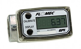 FLOMEC A109LMA100IA1 Aluminum A1 Flowmeter, Turbine, 11-190 LPM, ISO-