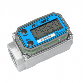 FLOMEC A1A-10-I-L-P A1 Series Lo-Flo Meter, Aluminum, Blind-PO, ISO7, 1"-