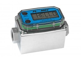 FLOMEC G2A-10-I-Q Turbine Flow Meter with display and aluminium body, 1", ISO7-