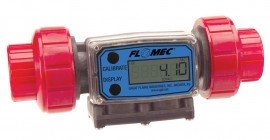 FLOMEC G2P05NQ9GMA PVDF Turbine Flow Meter, 1.2 to 12 GPM Range-