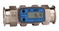 FLOMEC G2S07TQ9GMA Stainless Steel Tri-Clover Sanitary Flowmeter, 2-20 GPM, 3/4in-