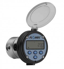 FLOMEC OMA-018-N-R14 Oval Gear Flowmeter with aluminum body, 3/8&quot;, FNPT, gallons-