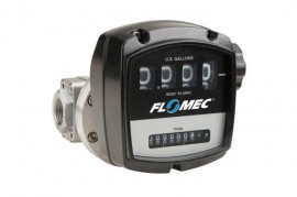FLOMEC OMA-040-N-M Mechanical Oval Gear Flowmeter with aluminium body and FNPT, 1-1/2", gallons-