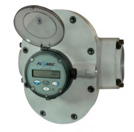 FLOMEC OMA-100-F-R14 Oval Gear Flowmeter with aluminum body and 150 ANSI flange, 4&amp;quot;, default to gallon-