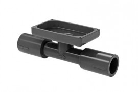FLOMEC TM Series Body (only) for the 3/4&amp;quot; spigot TM flow meter, PVC-