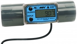FLOMEC TM100-LP PVC Water Meter with 1&quot; Turbine, Spigot End-
