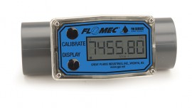 FLOMEC TM15SQ9GMB Turbine Flow Meter, 10 to 100 GPM Flow, SPIGOT, LDISP-