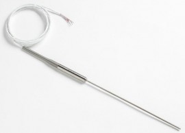 Fluke 5618B-9-S Small-Diameter Industrial RTD with spade lugs, 9&quot;-