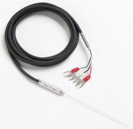 Fluke 5622-05-G Fast Response Platinum Resistance Thermometer (PRT) with Gold Pins, 0.02in, 6ft Lead-