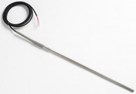 Fluke 5627A-12-I Precision Thermometer/RTD Temperature Probe with INFO-CON for 1521/1522 Models, 12 x 0.25in, -200 to 300&amp;deg;C-