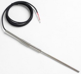 Fluke 5627A-6-L Precision Thermometer/RTD Temperature Probe with Mini Spade Lugs, 6 x 0.19in, -200 to 300&amp;deg;C-