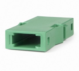 Fluke Networks ADP-MMC12TO32-1A Coupler for 12, 16, 24, or 32 fiber APC MPO cables, green-