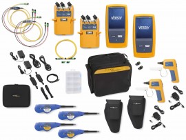 Fluke Networks CFM-100SI-NW/GLD CertiFiber Max Single-Mode OLTS with two Versiv 2 mains, two inspection cameras, no Wi-Fi, pinned MPO 12, 1-year gold support-