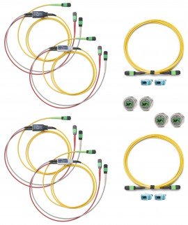 Fluke Networks CFM-EXPAND-S-MPO16 Complete CertiFiber Max Single-Mode Expansion Kit for testing single-mode pinned/unpinned cables, MPO 16-