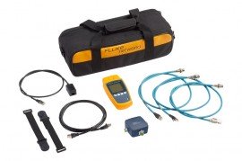 Fluke Networks MS-POE-IE MicroScanner PoE Industrial Ethernet Tester with duffle bag and patch cords-