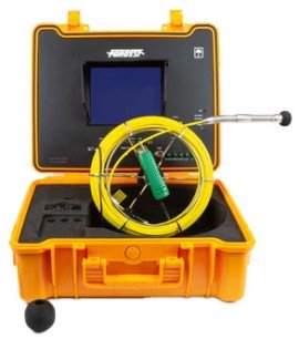Forbest FB-PIC4188 H-130 Luxury Portable Sewer/Drain Camera with USB and SD Recording, transmitter, 130' cable, footage counter-