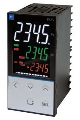 Fuji PXF5ACY2-FVYA1 PXF5 Digital Temperature Controller, 2 Point Alarm, 1/8 DIN-