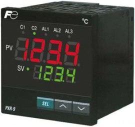 Fuji Electric PXF9AEY-FV100 Fuzzy Logic Controller 1/4 DIN, T/C (&amp;deg;C), 4-20 mADC, 2-pt. Alarm, 100-240 VAC-