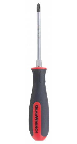GearWrench 80007 Phillips Dual Material Screwdriver, #2 x 4&amp;quot;-