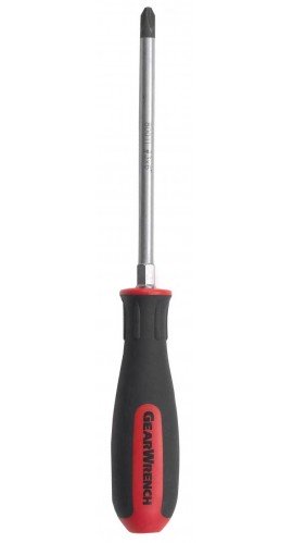 GearWrench 80011 Phillips Dual Material Screwdriver,  #3 x 6&amp;quot;-